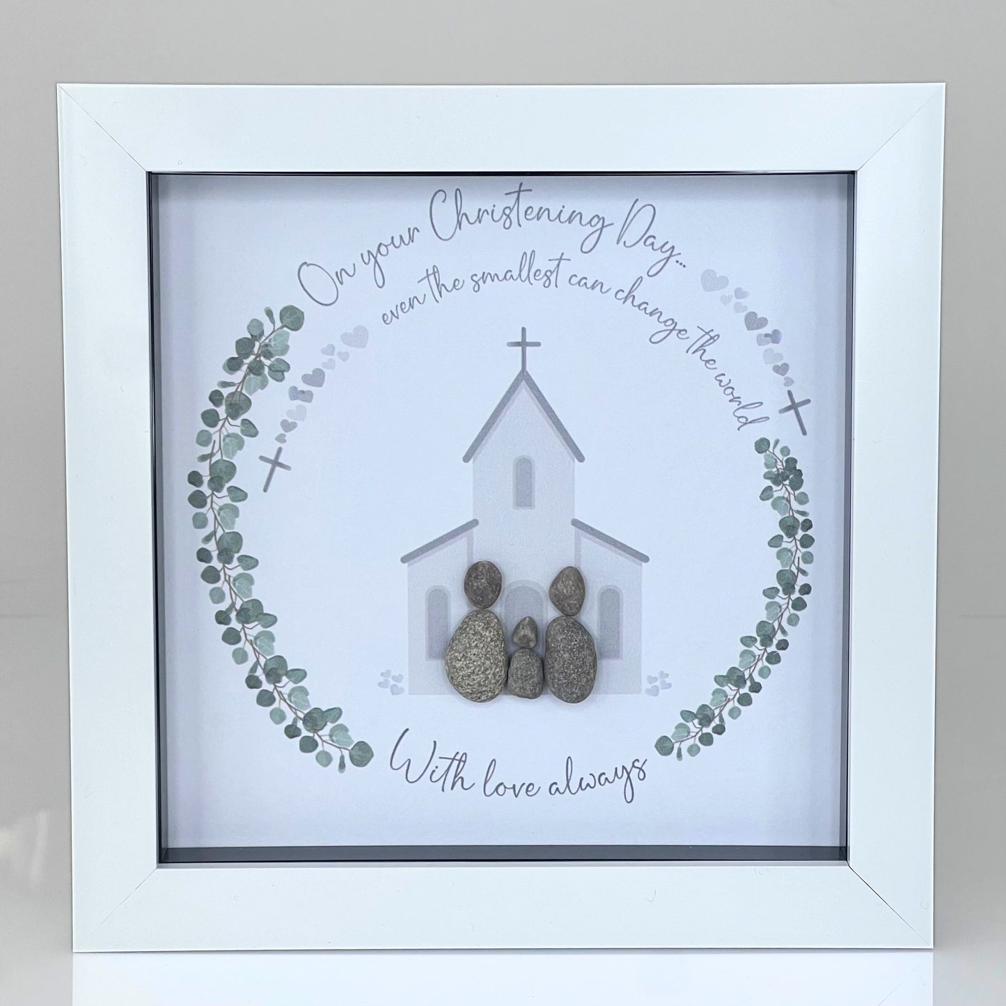 Midi Pebble - Christening - on your christening day even the smallest can change the world. with love always