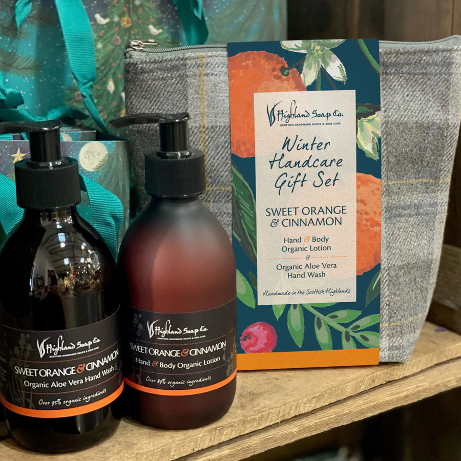 Sweet Orange & Cinnamon Hand Care Gift Set by The Highland Soap Co.