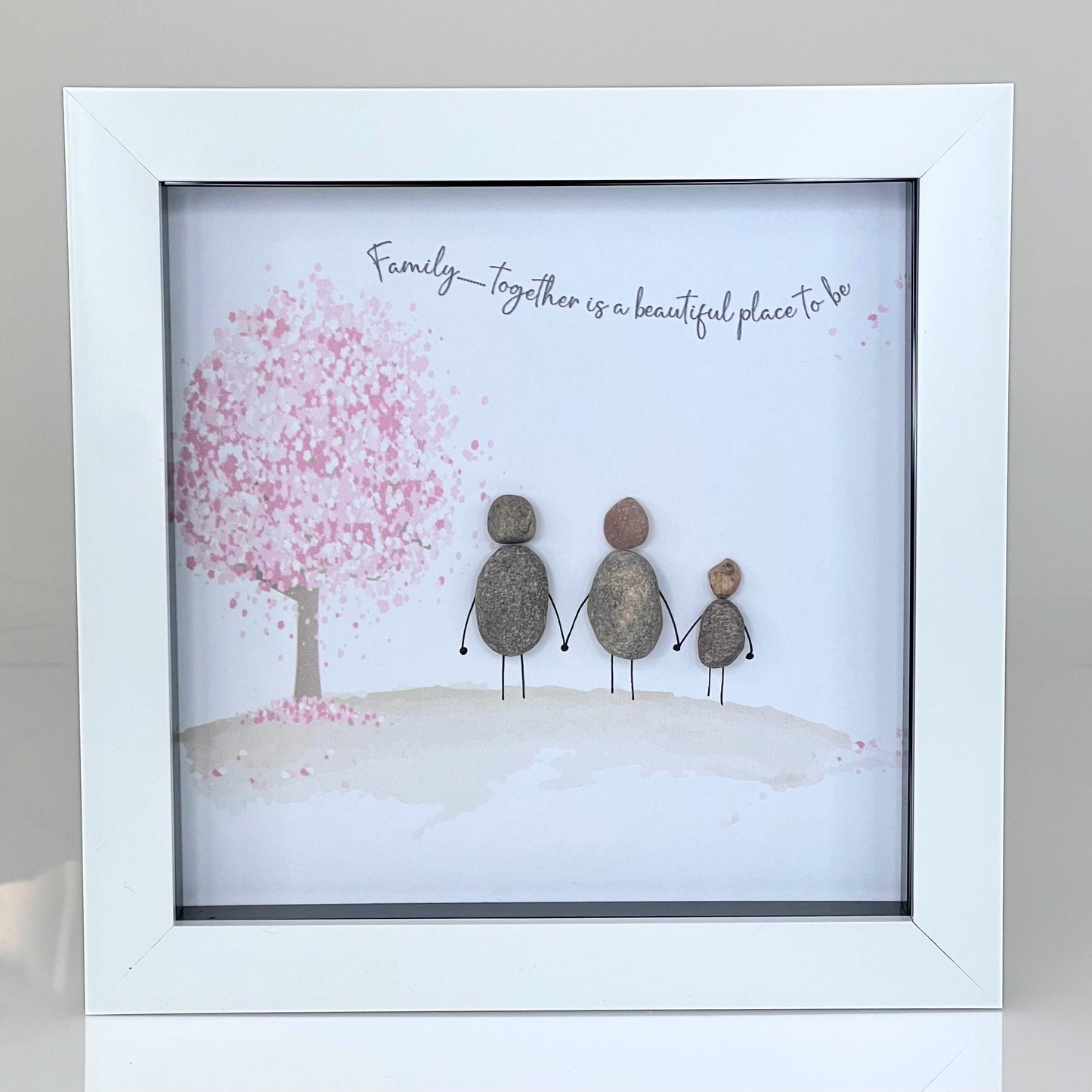 Midi Pebble - Family Blossom - Family together is a beautiful place to be