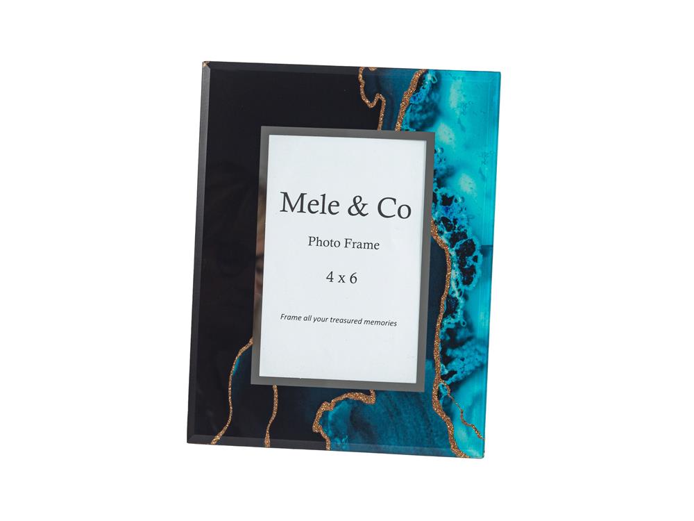 electric blue 6 x 4 photo frame