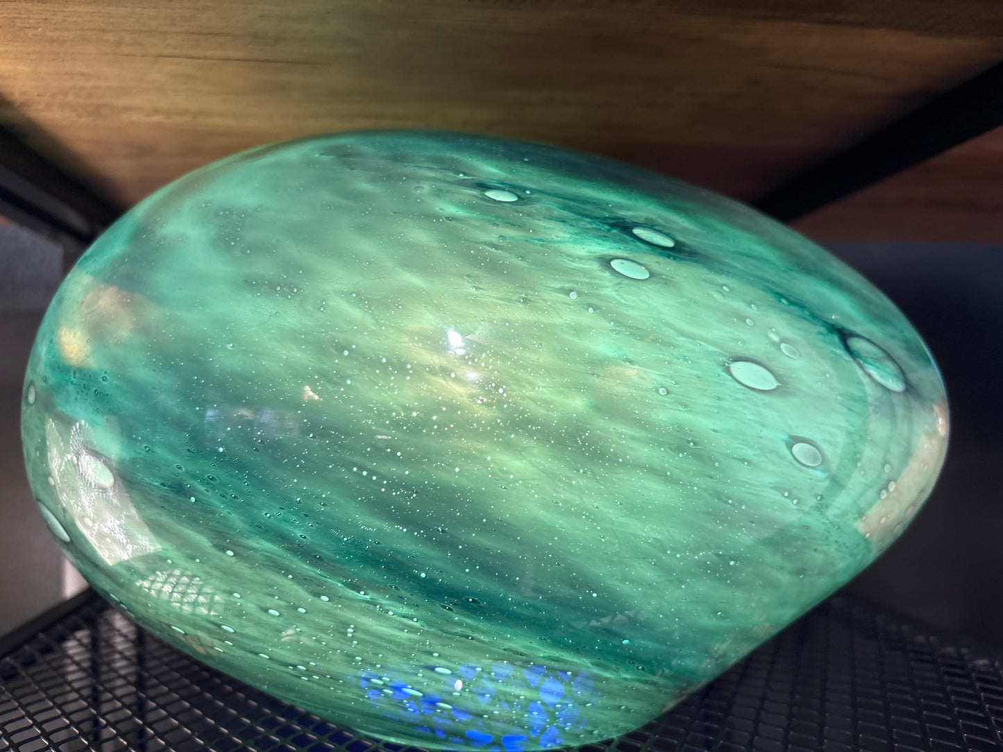 Sea Moss Stone Collection Glass Lamp 19.5cm