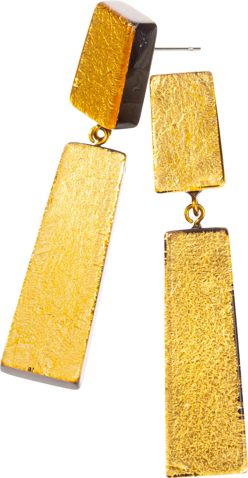 Radiance Gold Foil Drop Earrings by the Nook