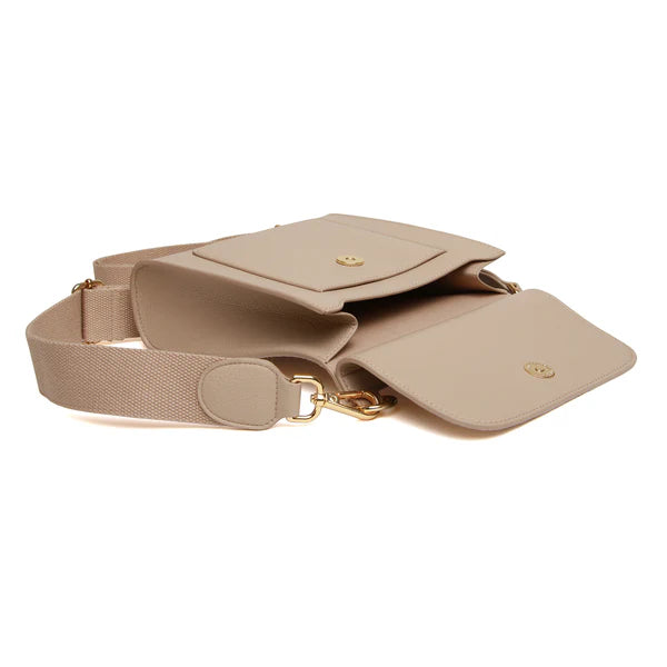 Stone Bloomsbury Cross Body Bag by The Nook