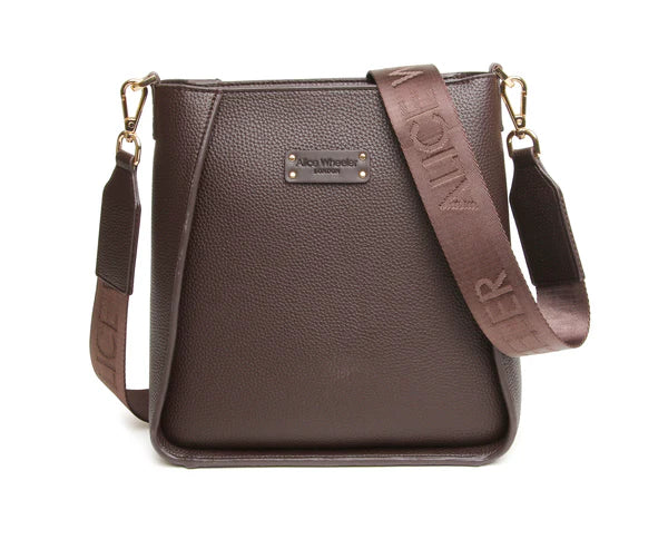 Chocolate Kensington Cross Body Bag by The Nook
