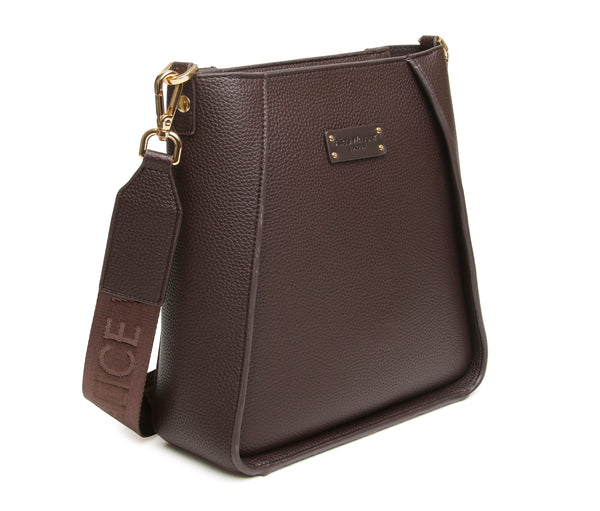 Chocolate Kensington Cross Body Bag by The Nook