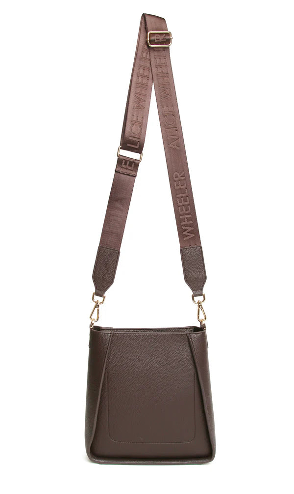 Chocolate Kensington Cross Body Bag by The Nook