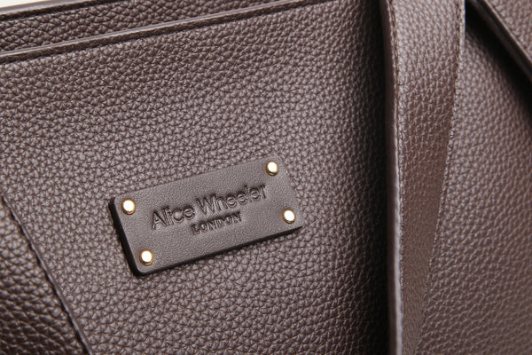 Chocolate Kensington Tote Bag by The Nook
