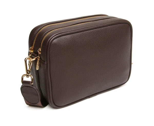 Chocolate Soho Cross Body Bag by The Nook