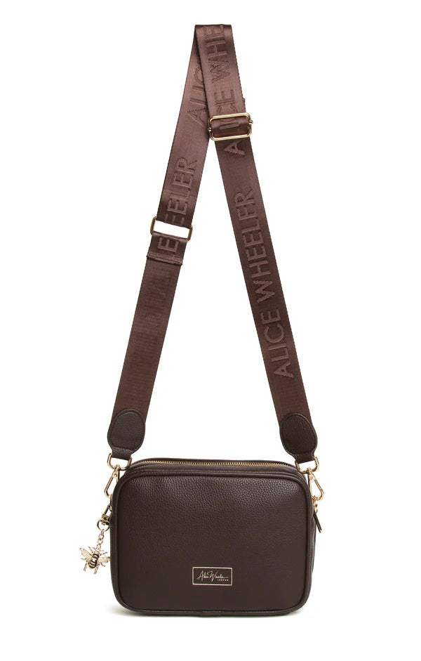 Chocolate Soho Cross Body Bag by The Nook