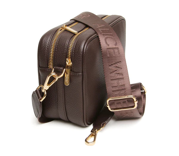 Chocolate Soho Cross Body Bag by The Nook