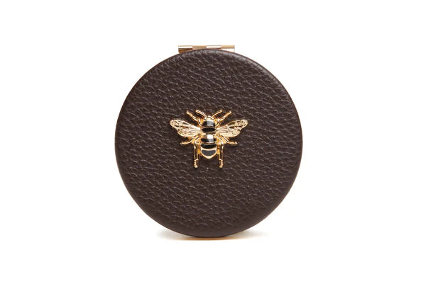 Chocolate Round Compact Mirror by The Nook