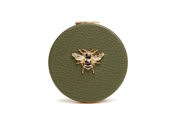 Olive Round Compact Mirror by The Nook