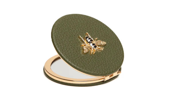 Olive Round Compact Mirror by The Nook
