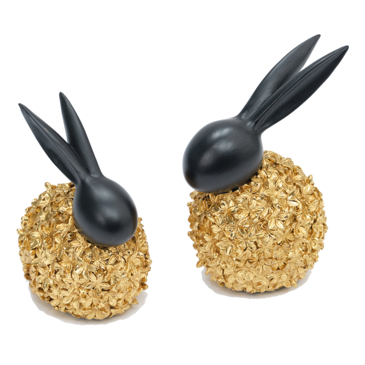 Rabbits - Black & Gold (Pair) by Bentley & Bo Interiors