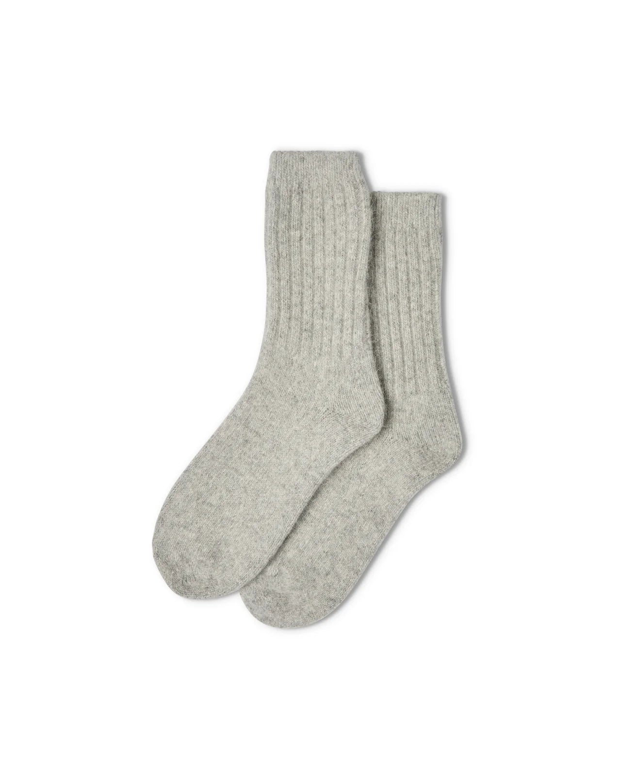 Soft Angora Socks in Silver by The Nook