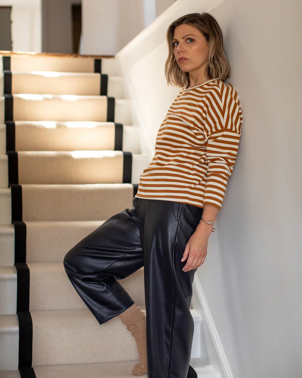 Rebecca Striped Top by The Nook