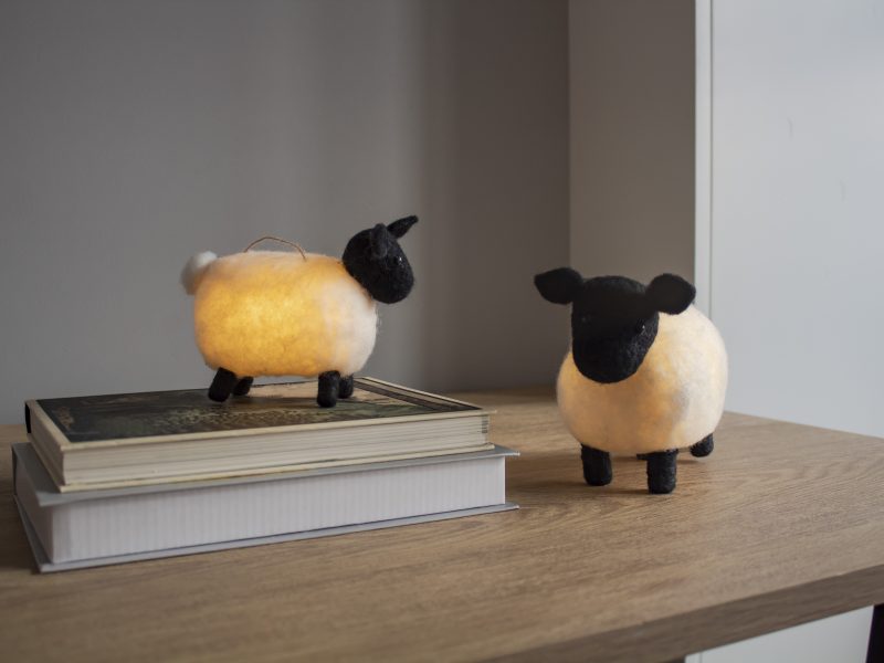 Felt Decor Large Sheep LED by I.Glow