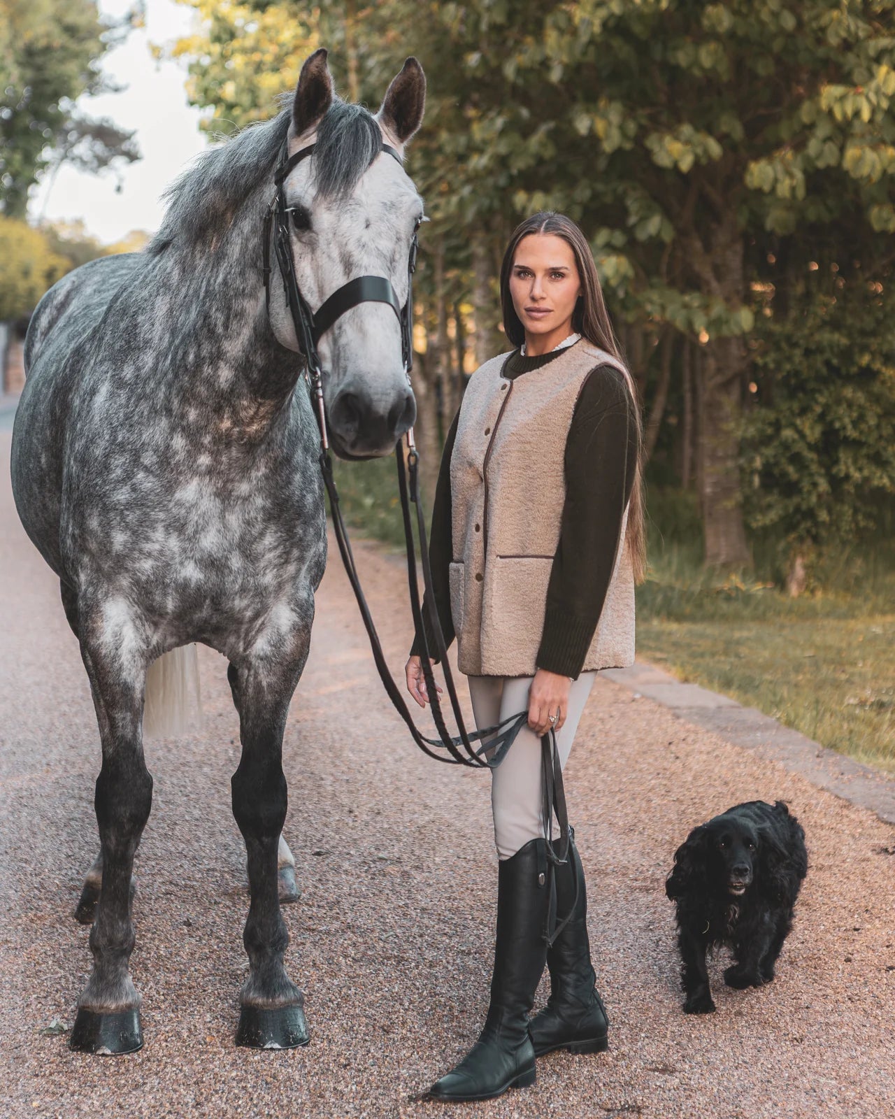 Abby Sherpa Gillet in Oat by The Nook