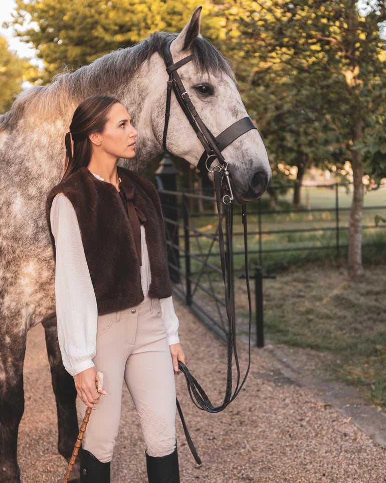 Felicity Gilet in Cappuccino by The Nook