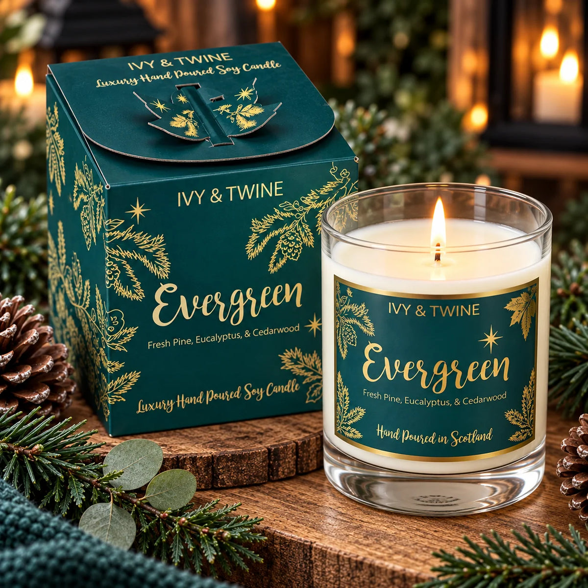 Evergreen Candle (30cl) Ivy & Twine