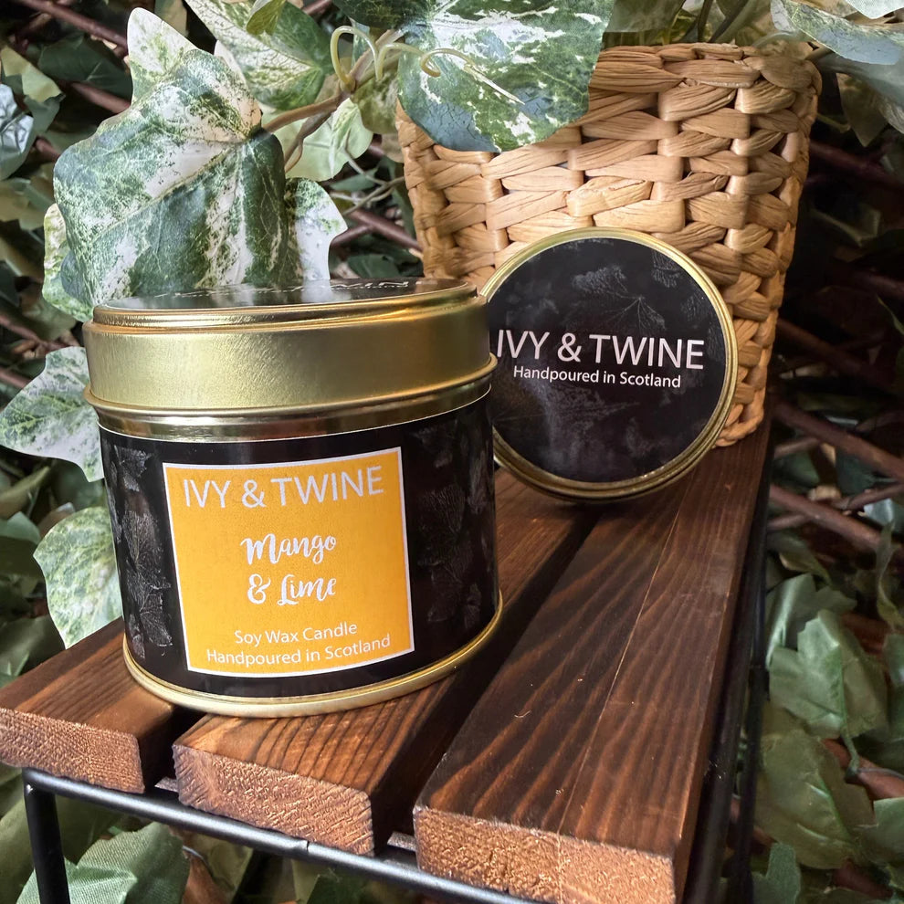 Mango & Lime Wood Wick Candle from Ivy & Twine