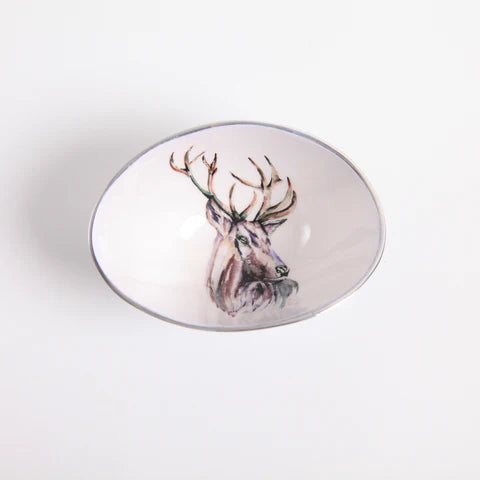 Stag Oval Small Bowl