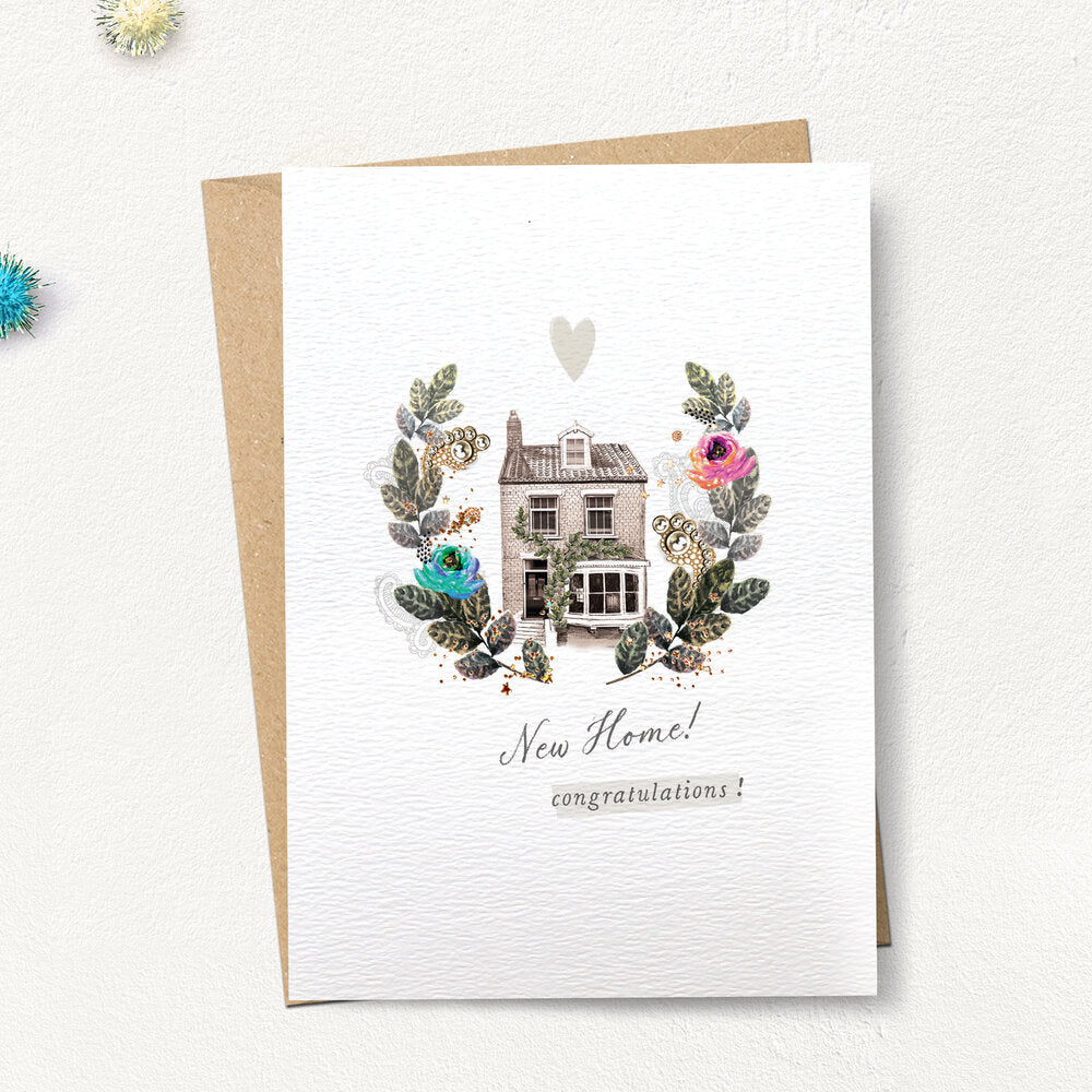 New Home, Congratulations Card by Stephanie Davies