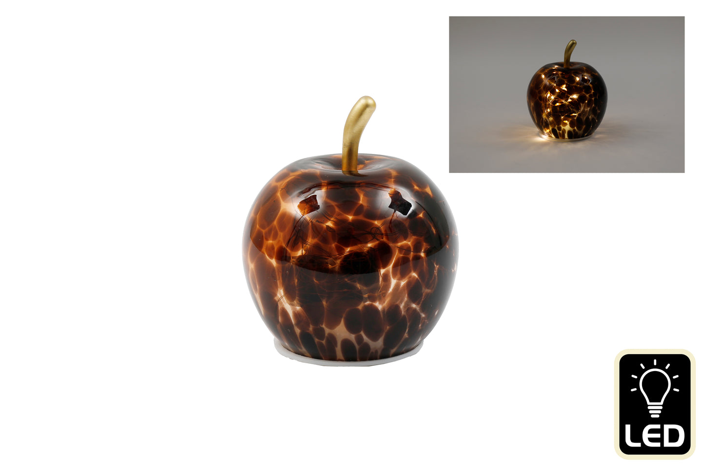 LED Tortoiseshell Apple - Small