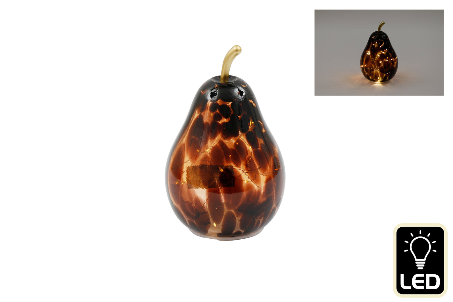 LED Tortoiseshell Pear - Small