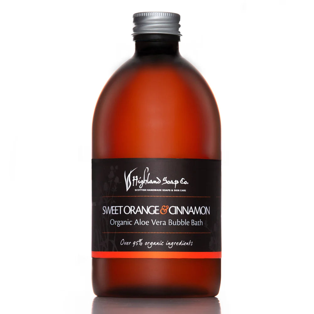 Sweet Orange & Cinnamon Bubble Bath 500ml by The Highland Soap Co.