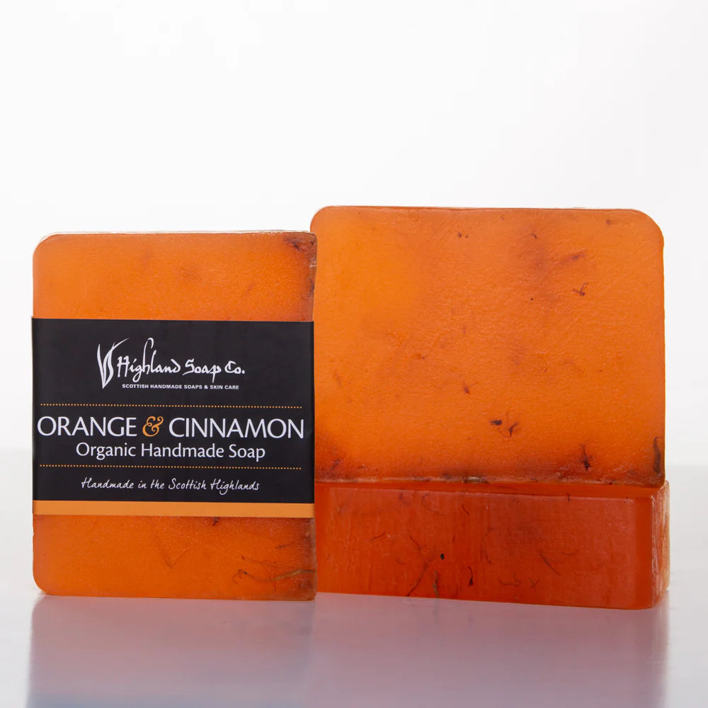 Sweet Orange & Cinnamon Handmade Glycerine Soap 150g by The Highland Soap Co.