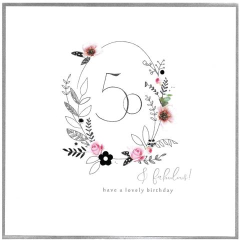 50 and Fabulous Birthday Card by Cinnamon Aitch