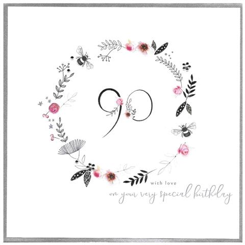 90th Birthday Card by Cinnamon Aitch