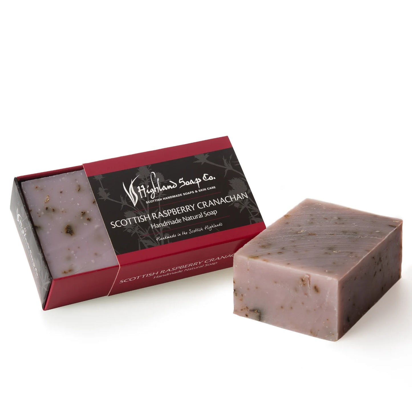Scottish Raspberry Cranachan Natural Handmade Soap by The Highland Soap Co.