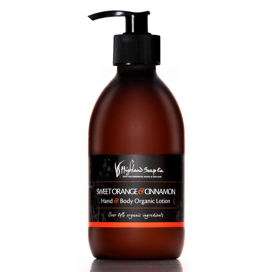 Sweet Orange & Cinnamon Hand & Body Lotion 300ml by The Highland Soap Co.