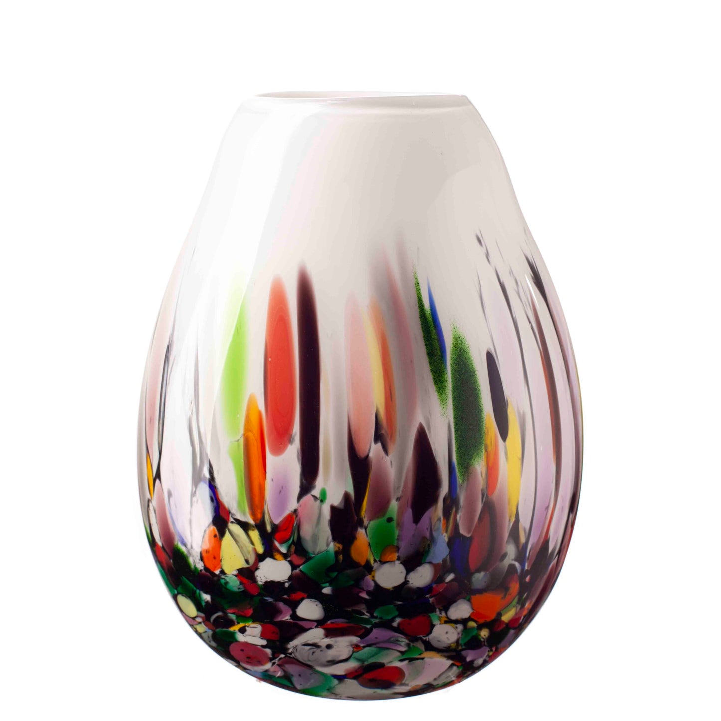 Large Oval Vase in Colourfall