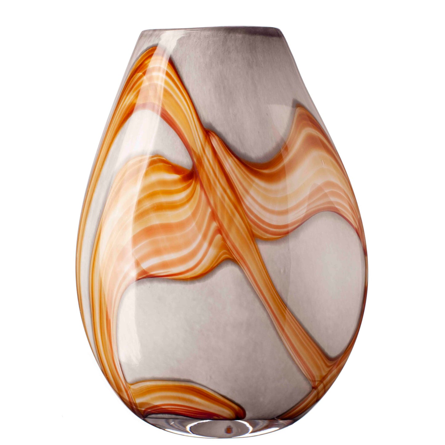 Large Oval Vase in Volcanic Lava