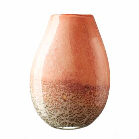 Large Oval Vase in Evergreen Blush