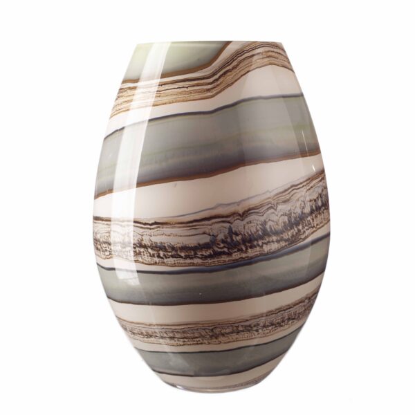 Medium Conical Vase in Smoked Meadow