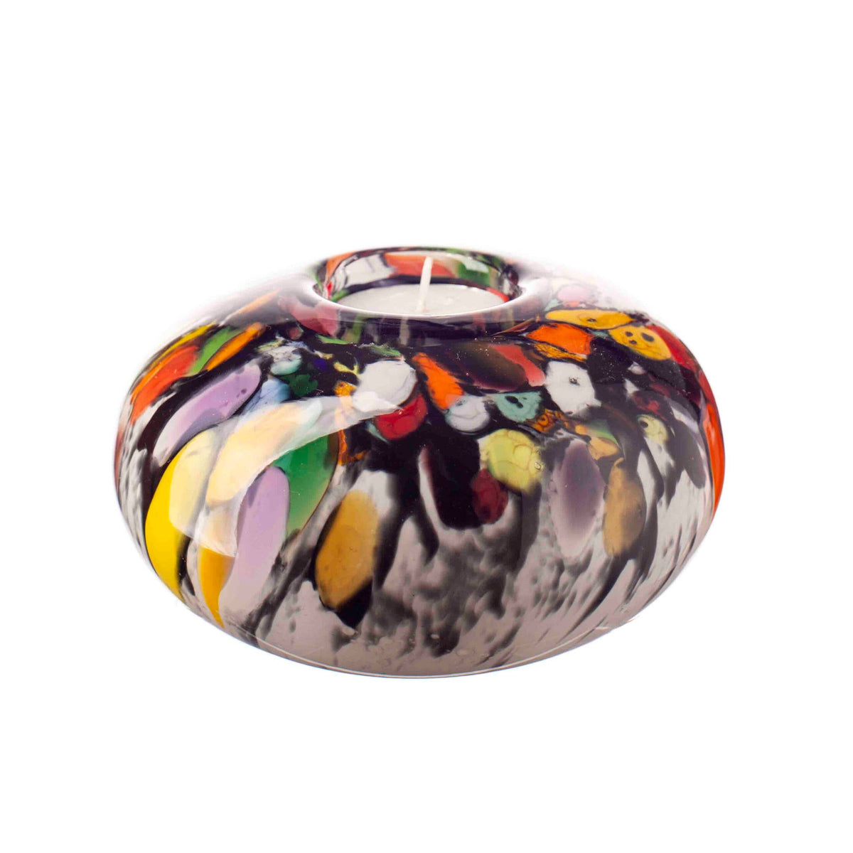 Oval Tealight Holder Colourfall