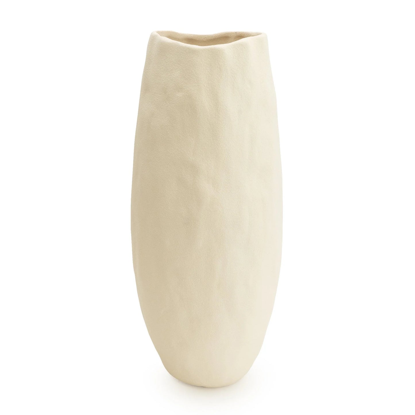 Cream Wave Top Vase 36cm by Candlelight