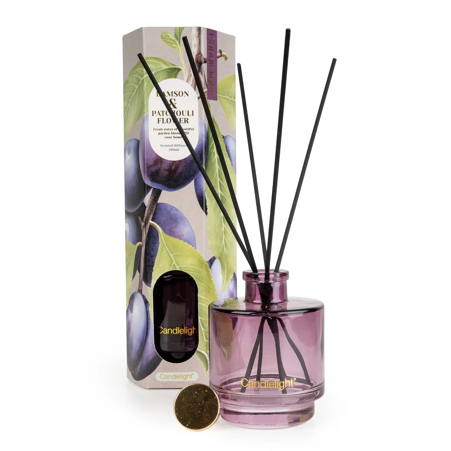 Damson & Patchouli Flower Diffuser by Candlelight