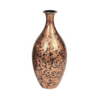 Copper Egg Shell Tall Narrow Neck Vase