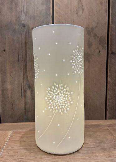 Dandelions Porcelain Column Lamp by I.Glow