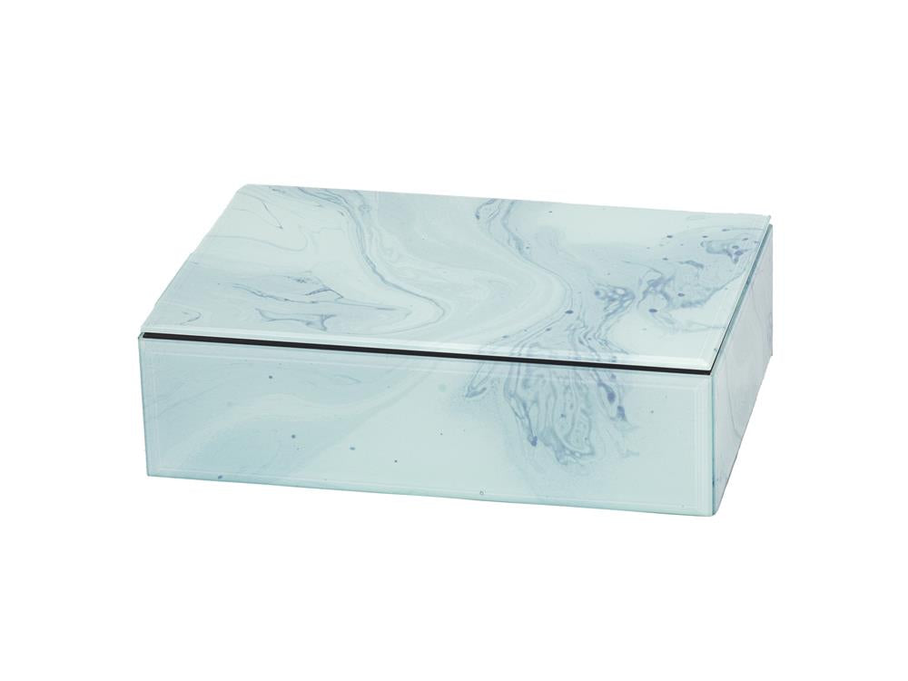 carrara white large trinket box