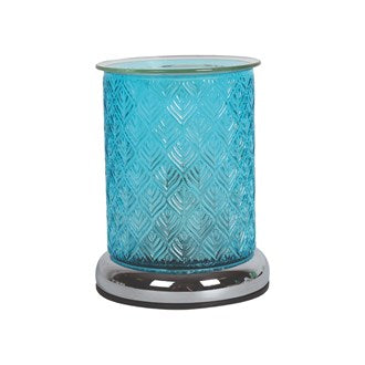 Electric Wax Melter Touch - Teal Glass Leaf