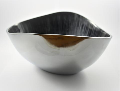 Brushed Black Oval Bowl
