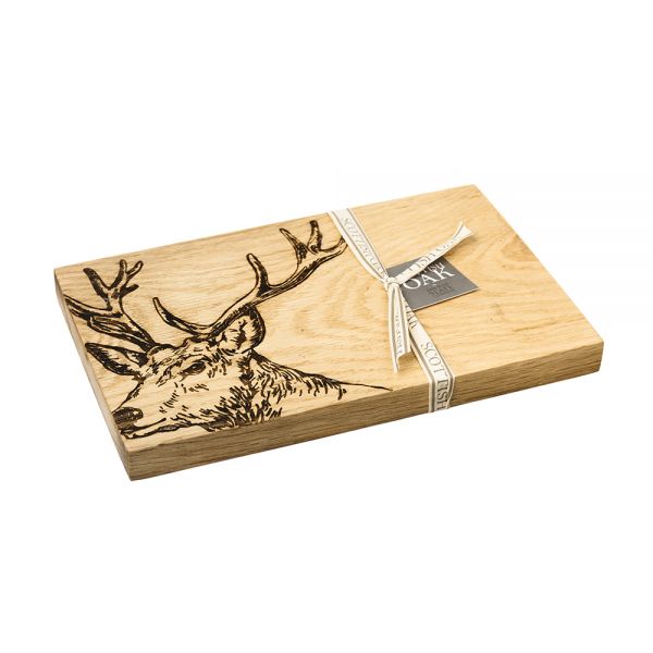 Oak Serving Board - Stag by Selbrae House