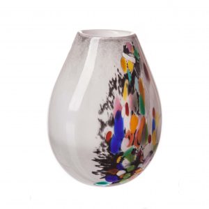 Small Oval Vase in Grey Inferno