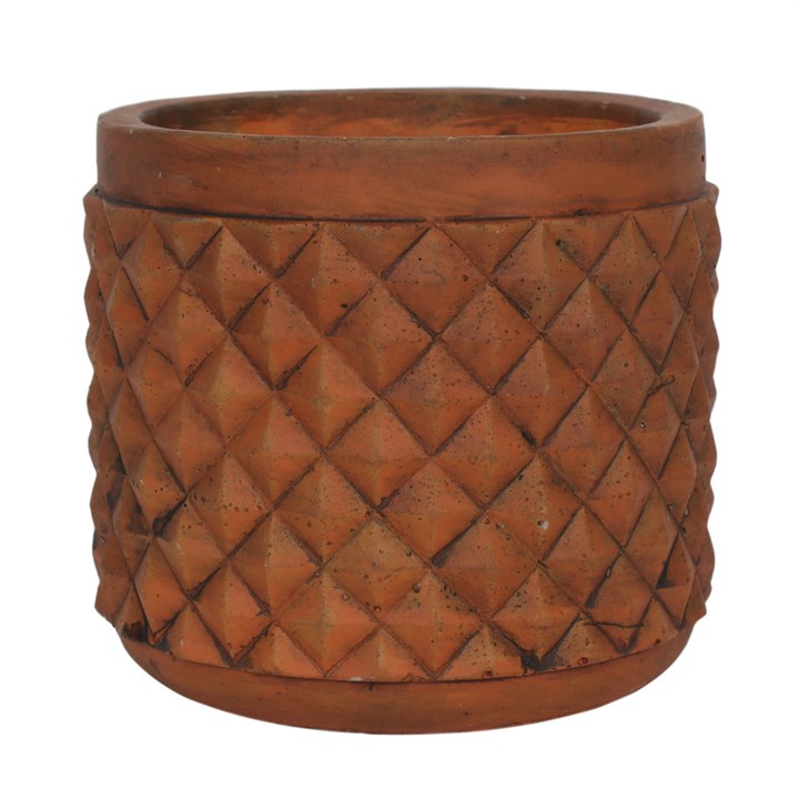 Rustic Terracotta Effect Plant Pot by Something Different